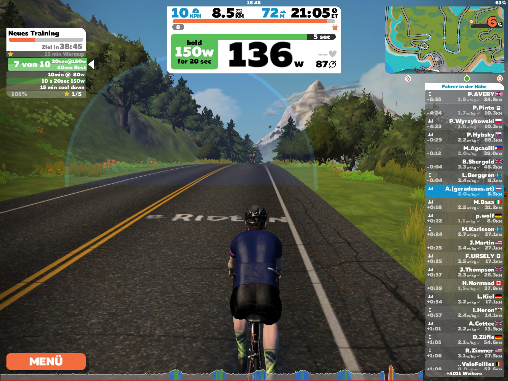 Zwift, Workout, Training erstellen, Individuelles Workout, Radfahren, Radtraining, Training